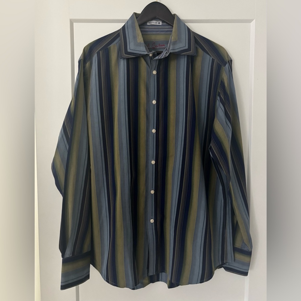Robert Graham Striped Button Down Shirt